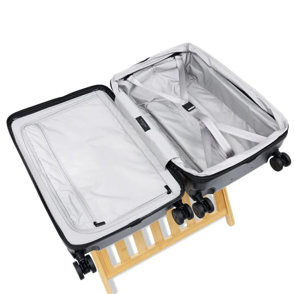 NIB NWT Arlo Skye The Expandable Carry-On Max - Front Pocket, Black